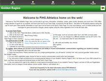 Tablet Screenshot of fihsathletics.com